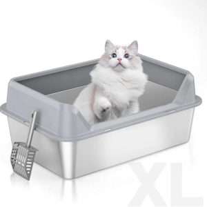 Arenera abierta con pala para gatos